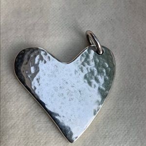 James Avery Retired Silver Fearless Heart Pendant